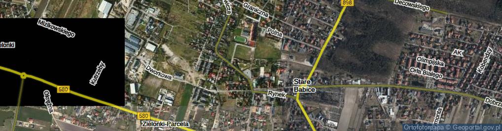Zdjęcie satelitarne Stare Babice ul.
